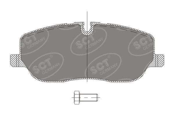 SCT GERMANY Piduriklotsi komplekt,ketaspidur SP 329 PR